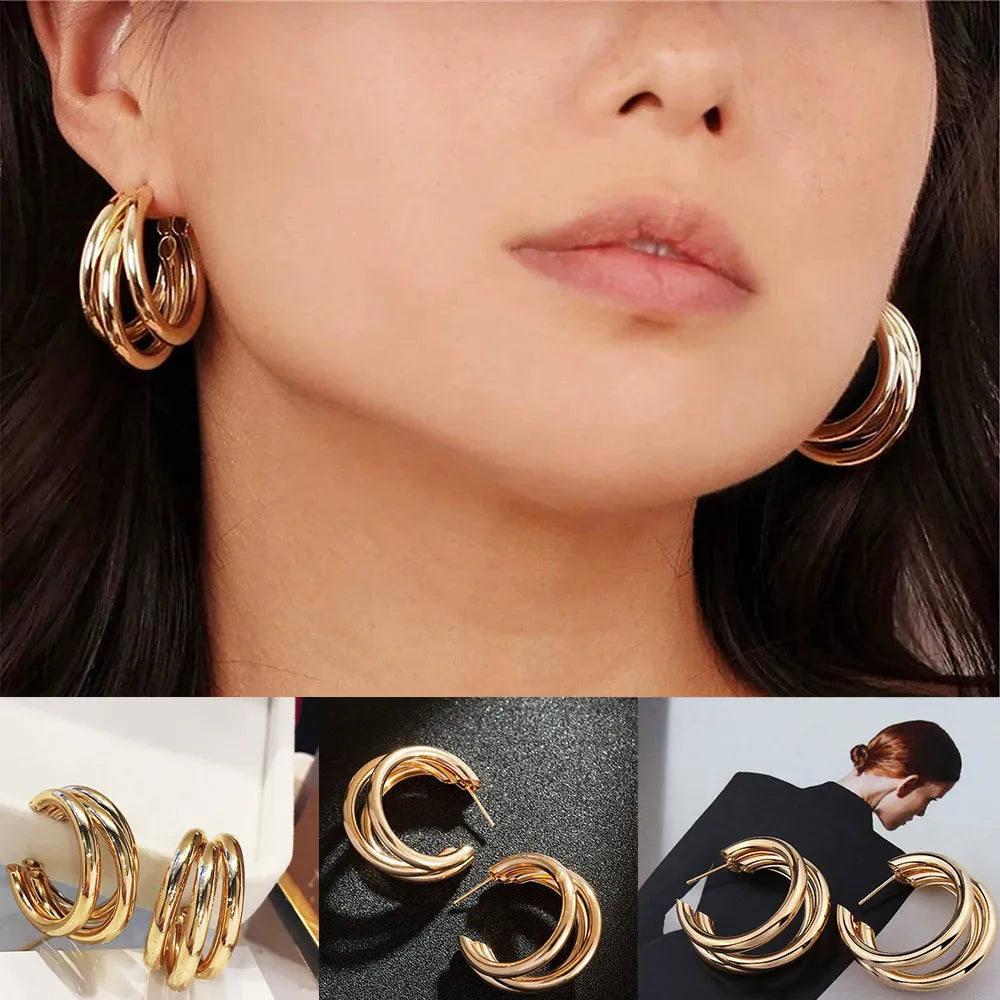 🤘Oval Hoop Earrings🎁