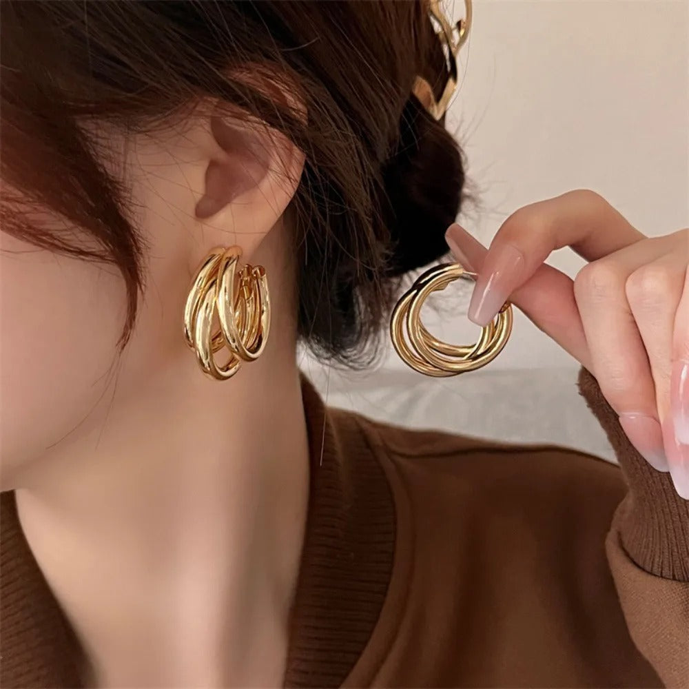 🤘Oval Hoop Earrings🎁